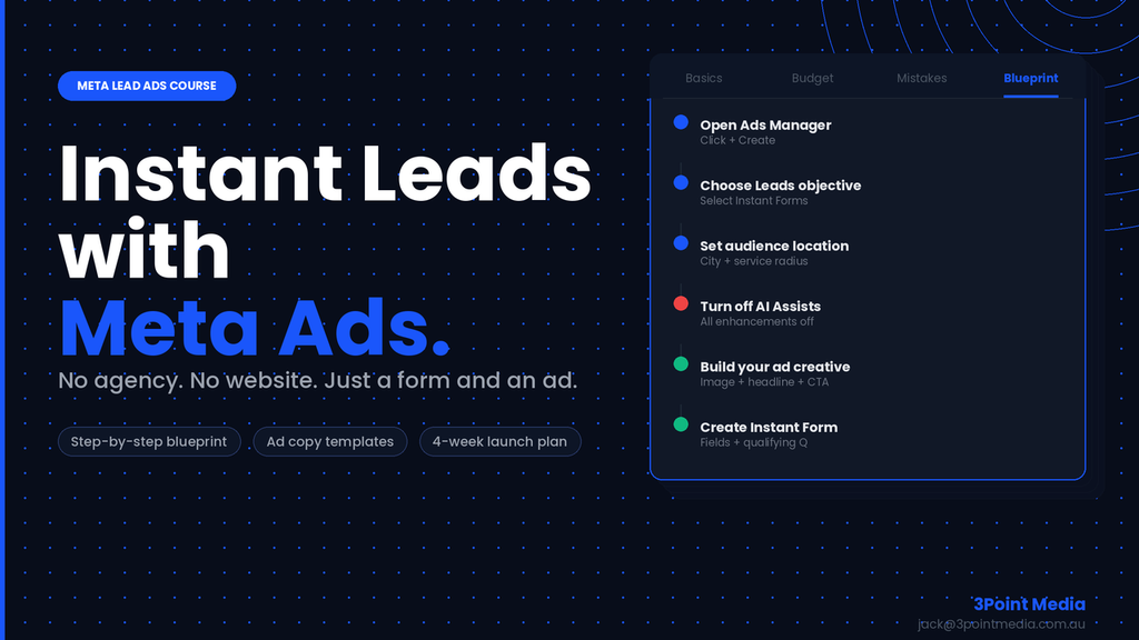 Meta Leads Course (delivered to your email inbox)